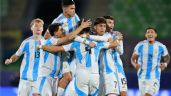 Foto ilustrativa de la nota titulada: La Selección argentina goleó a Australia con golazo de Santino Andino