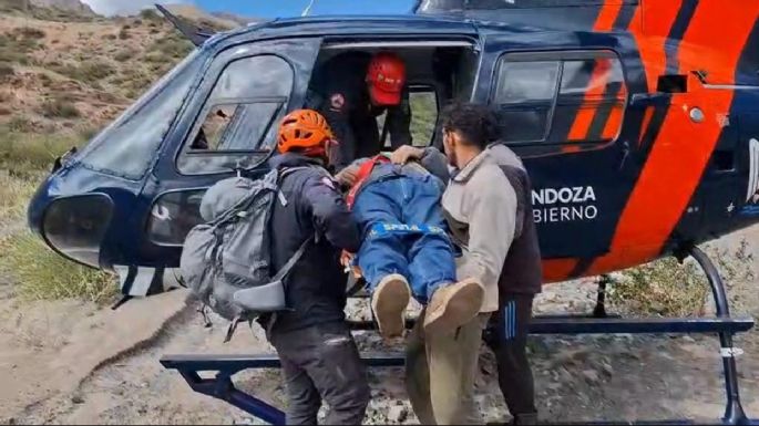 Rescataron a un hombre tras un accidente en caballo en Potrerillos
