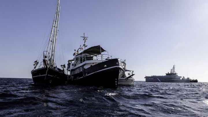Barcos israelíes rodearon a la flotilla humanitaria Sumud Global