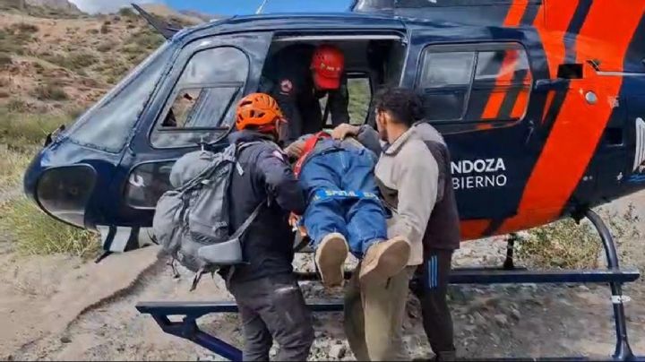 Rescataron a un hombre tras un accidente en caballo en Potrerillos