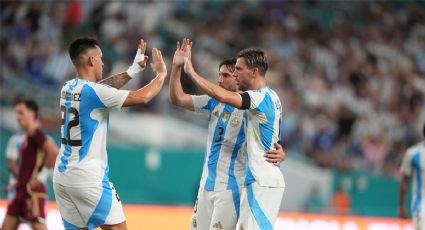 La Selección argentina, sin Messi, derrotó Venezuela