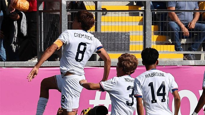 Benja Cremaschi anotó dos en la goleada de Estados Unidos a Italia