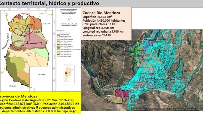 El río Mendoza está con sequía severa y sin obras del Resarcimiento