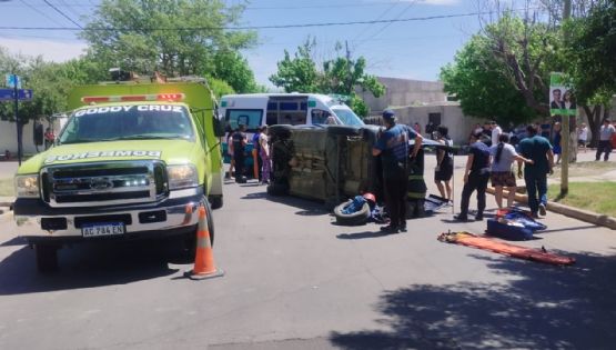 Una mujer y tres niños heridos tras un accidente en Guaymallén 