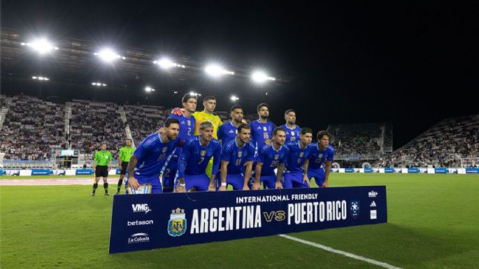 La Selección argentina paseó a Puerto Rico en un "entrenamiento"