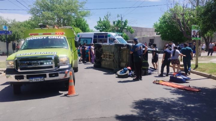 Una mujer y tres niños heridos tras un accidente en Guaymallén 