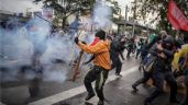 Foto ilustrativa de la nota titulada: Cuatro heridos con flechas cerca de la embajada de Estados Unidos en Bogotá