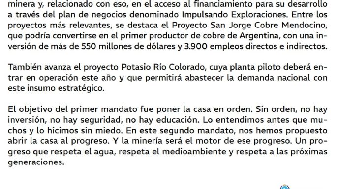 Manzano, la planta piloto que no hizo y las 100 mil toneladas de potasio
