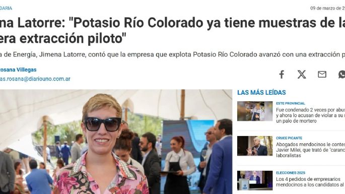 Manzano, la planta piloto que no hizo y las 100 mil toneladas de potasio