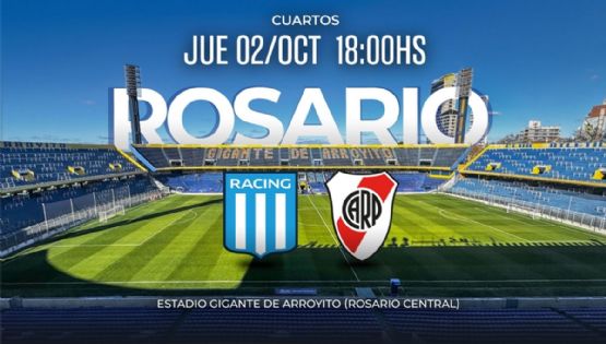 Racing y River, a todo o nada en Rosario con la atenta mirada de la Lepra