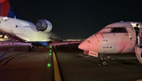 Dos aviones chocaron en el aeropuerto LaGuardia de Nueva York