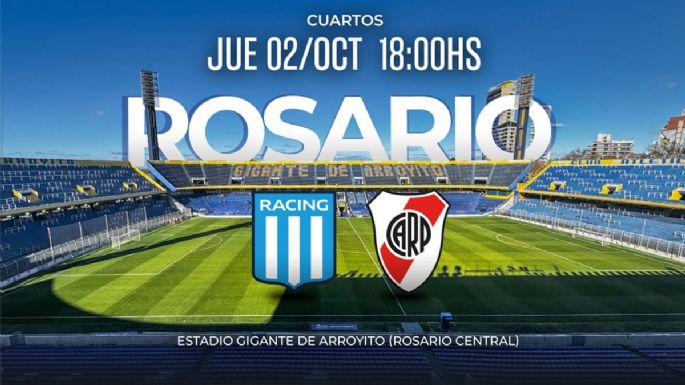 Racing y River, a todo o nada en Rosario con la atenta mirada de la Lepra