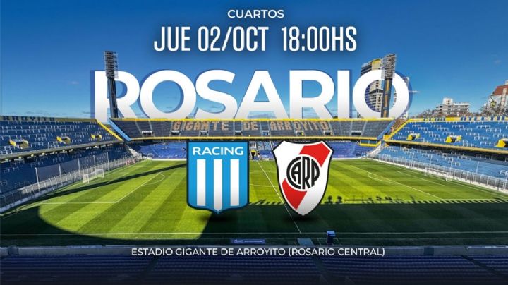 Racing y River, a todo o nada en Rosario con la atenta mirada de la Lepra