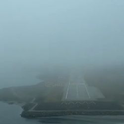 Un piloto mostró un aterrizaje de película en Ushuaia 