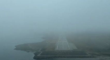 Un piloto mostró un aterrizaje de película en Ushuaia 