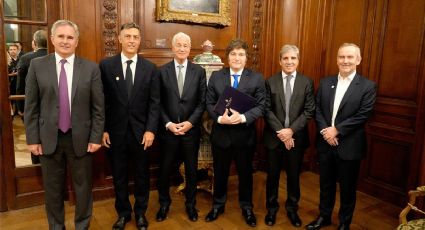 Que exhibió Javier Milei ante los enviados de J.P. Morgan
