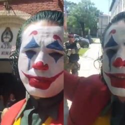 Un hombre fue a votar disfrazado de “El Joker” en Buenos Aires