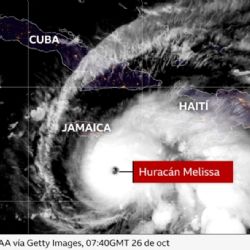 El huracán Melissa toca tierra en Jamaica