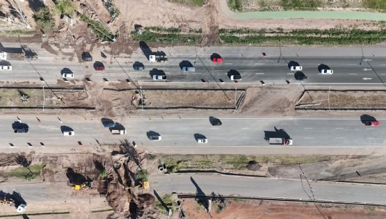 Terminó la obra de emergencia en el Acceso Sur 