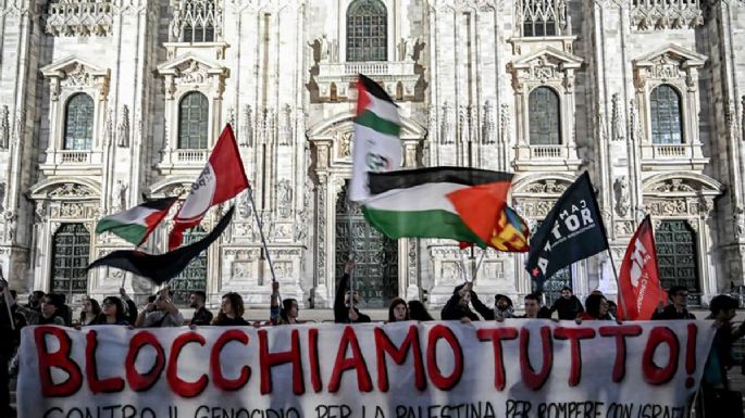 Huelga general en Italia en medio de la polémica por la flotilla que iba a Gaza