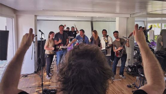 Milei ensayó las canciones que interpretará con “la banda presidencial”