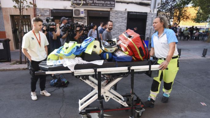 Se desmoronó un edificio en Madrid y hay al menos tres heridos y cuatro desaparecidos