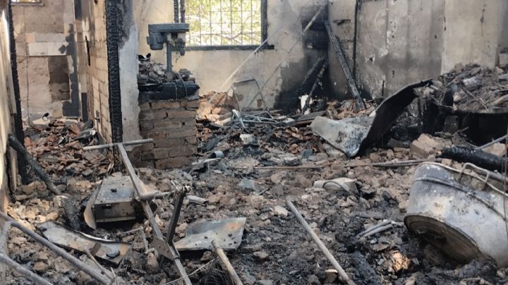 Fueron a apagar un incendio pero no pudieron acercarse porque el propietario guardaba armas fuegos 