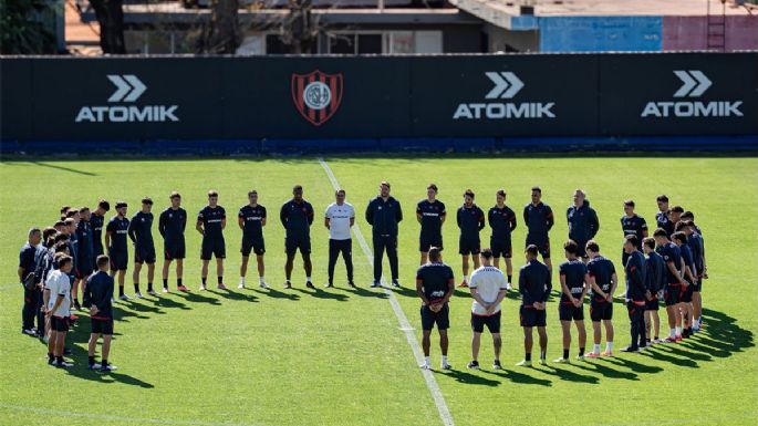 El plantel de San Lorenzo fue a La Bombonera a despedir a Russo