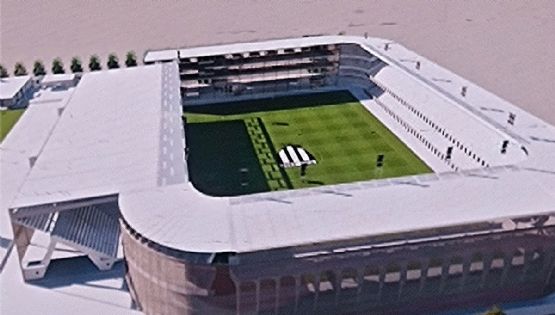 Gimnasia presentó el impresionante estadio que pretende tener en 2033