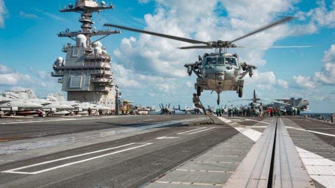 El portaaviones más grande del mundo llegó al Caribe