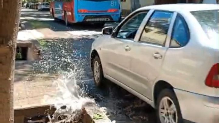 Reparaciones fallidas: la pérdida de agua que vuelve a aparecer y preocupa a los vecinos de Ciudad