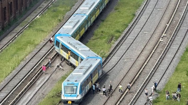Descarriló una formación del Tren Sarmiento y hay 20 pasajeros heridos