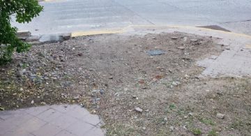 Arreglo y desarreglo: así quedó una vereda en Godoy Cruz luego de una reparación