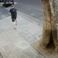 Impactante video en el que un joven patea a una nena en la calle