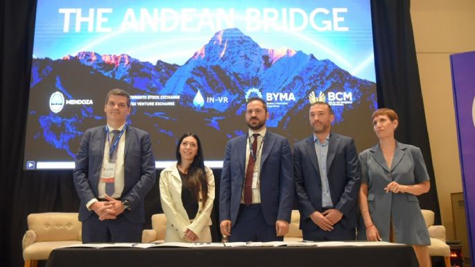 La Bolsa de Comercio de Mendoza y el acuerdo Puente Andino para financiar proyectos mineros