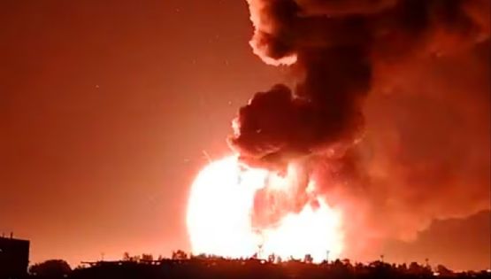 Videos: explosiones e incendio en un parque industrial de Ezeiza