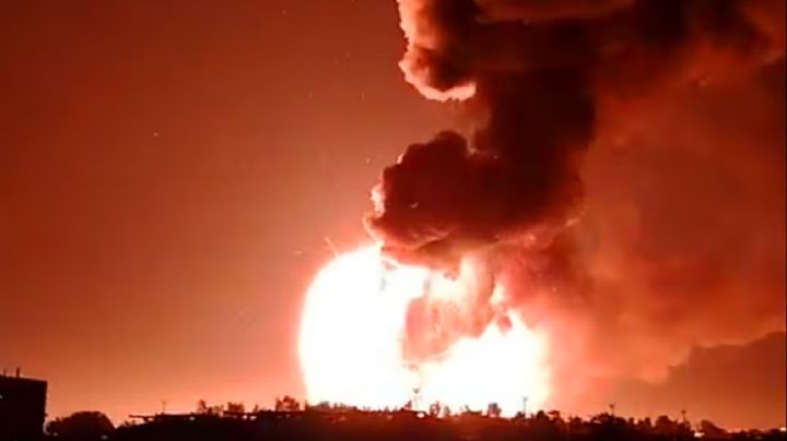 Videos: explosiones e incendio en un parque industrial de Ezeiza