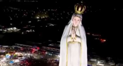 Se volvieron locos: una estatua de la Virgen María que supera al Cristo Redentor