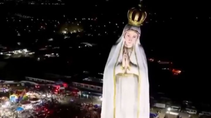 Se volvieron locos: una estatua de la Virgen María que supera al Cristo Redentor