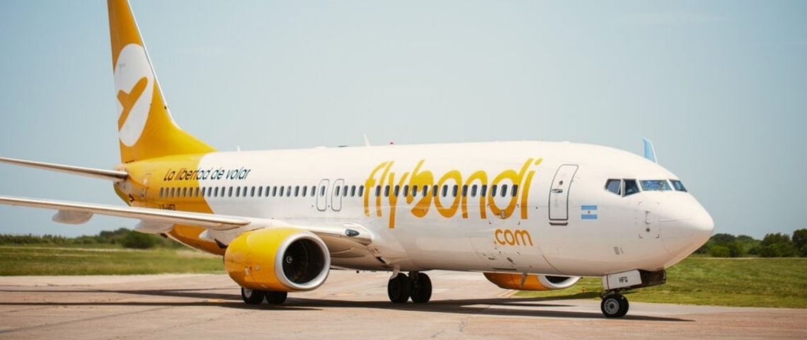 La low cost Flybondi profundiza su crisis opera solo con dos aviones