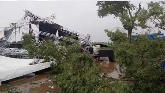 Una tormenta dejó un muerto y varios heridos durante un fiesta en Brasil