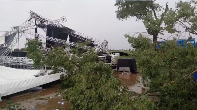 Una tormenta dejó un muerto y varios heridos durante un fiesta en Brasil