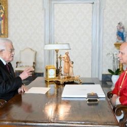 León XIV se reunió por primera vez con el presidente palestino