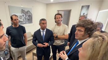 Milei y su encuentro con el "Rey David" Nalbandian y Rafa Nadal