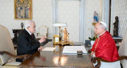 León XIV se reunió por primera vez con el presidente palestino