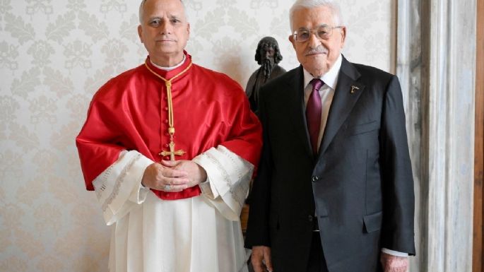 León XIV se reunió por primera vez con el presidente palestino