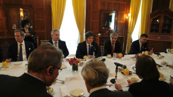 Javier Milei se reunió con empresarios en Nueva York