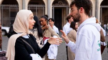 Estudiantes israelíes y palestinos estuvieron juntos en el Vaticano