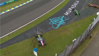 La bronca de Franco Colapinto tras su choque en Brasil