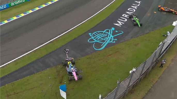 La bronca de Franco Colapinto tras su choque en Brasil